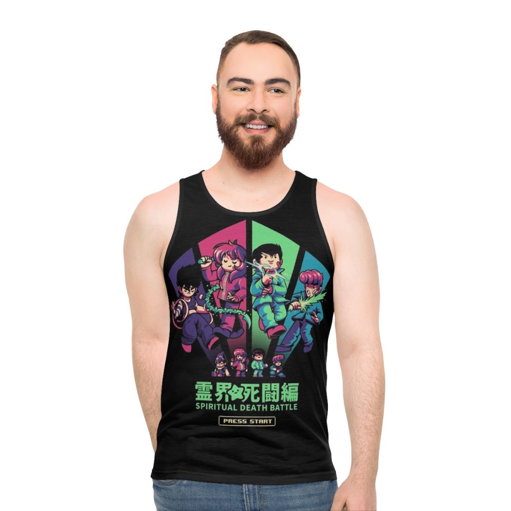 Retro spiritual battle unisex tank top - men