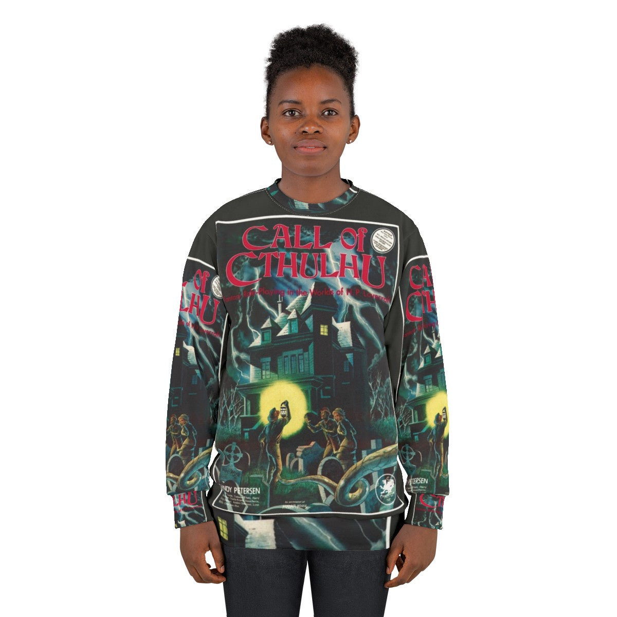 Call of Cthulhu 1st Edition Cover Sweatshirt featuring Cthulhu - women