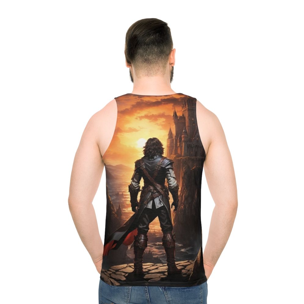 Trevor Belmont Castlevania Netflix Unisex Tank Top - men back