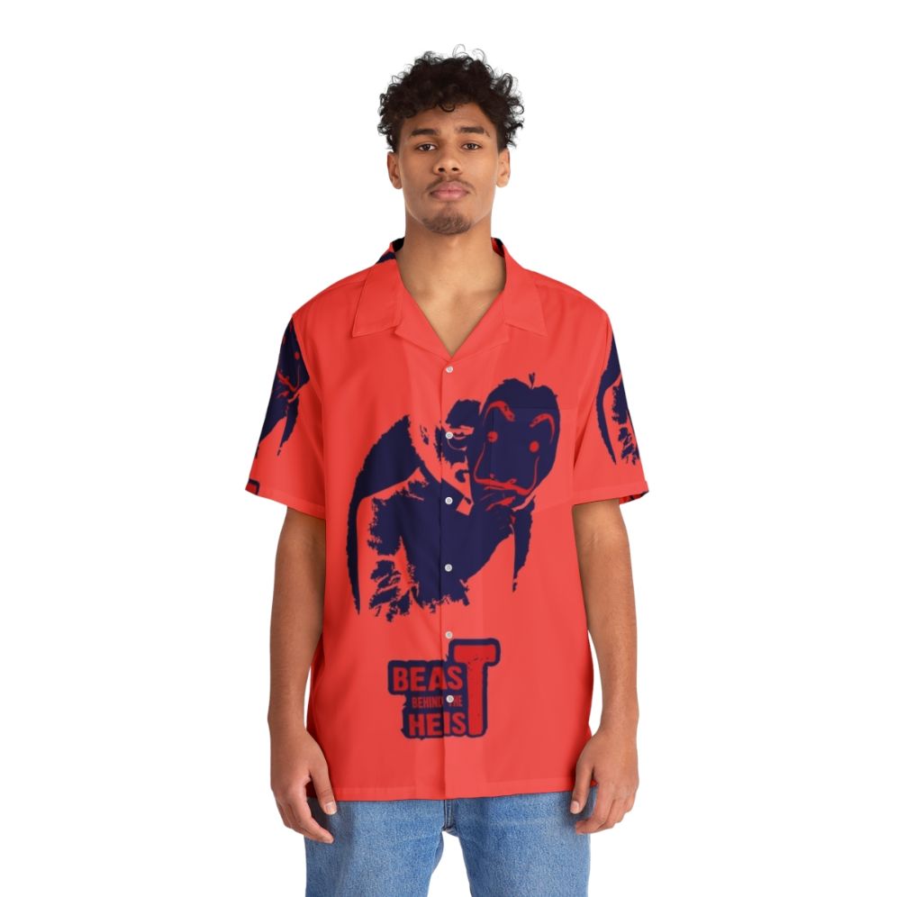 Beast Behind The Heist Hawaiian Shirt for Netflix Money Heist Fans - People Front