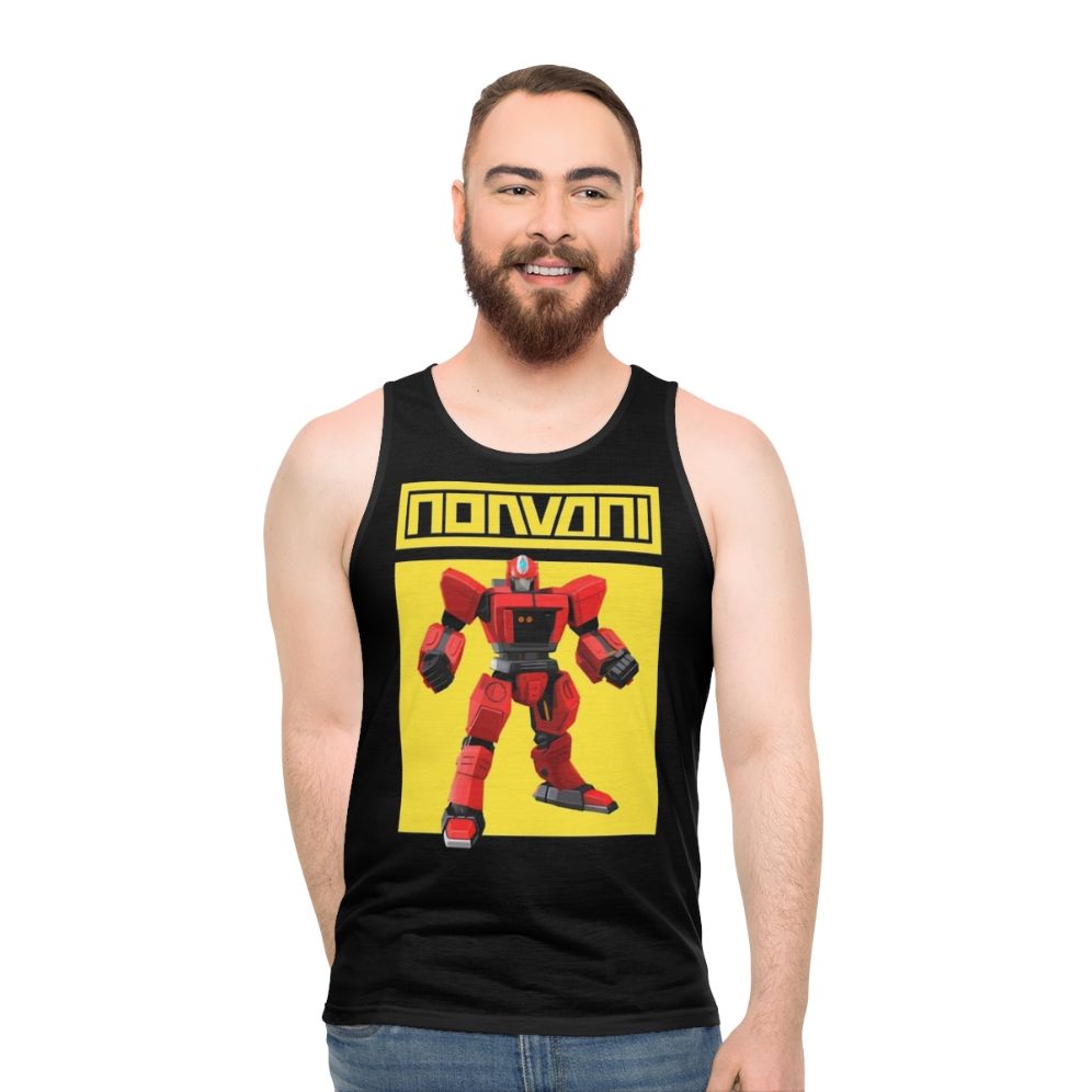 Anime robot hero unisex tank top - men