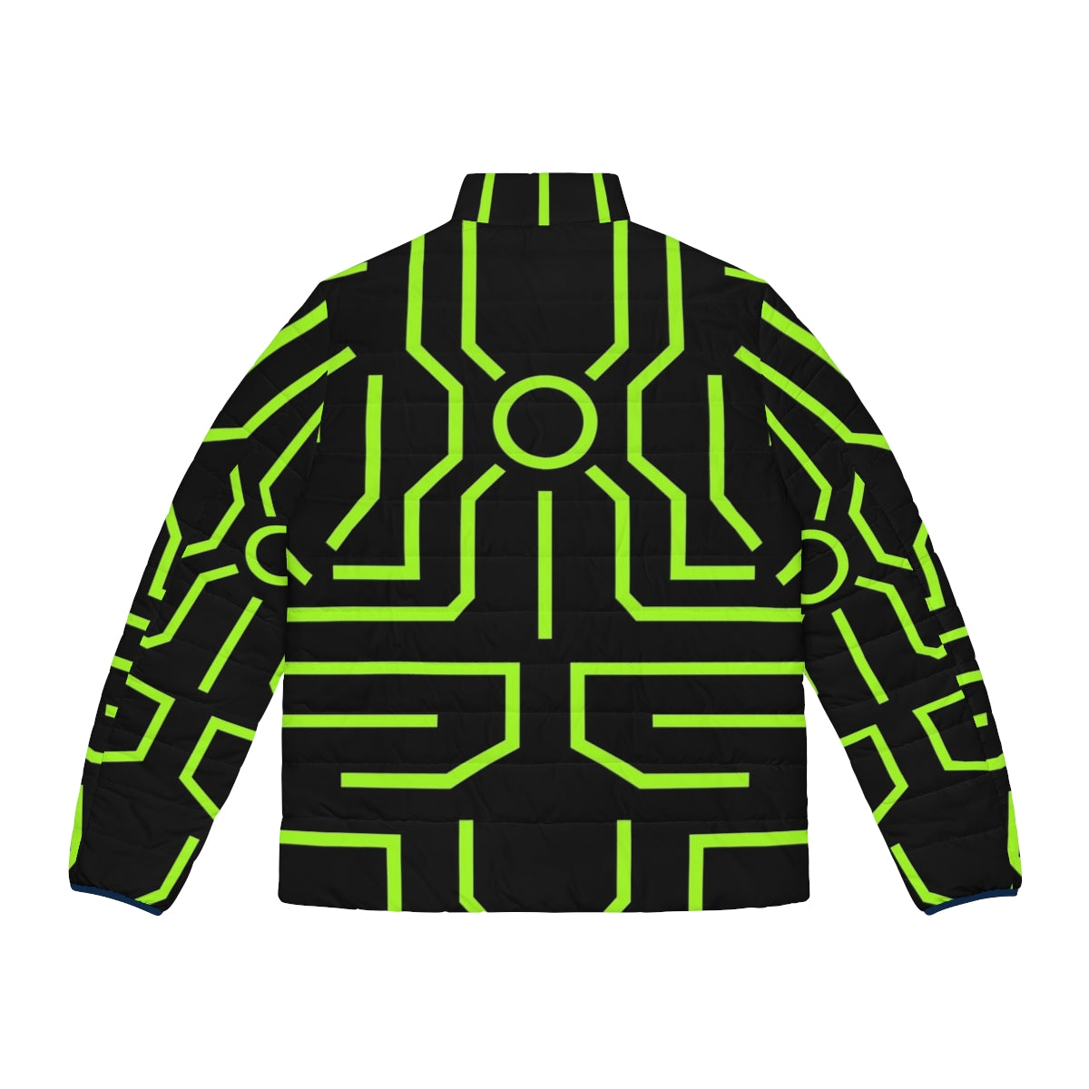 Upgrade Puffer Jacket with Ben 10 circuit board and alien force design - Back