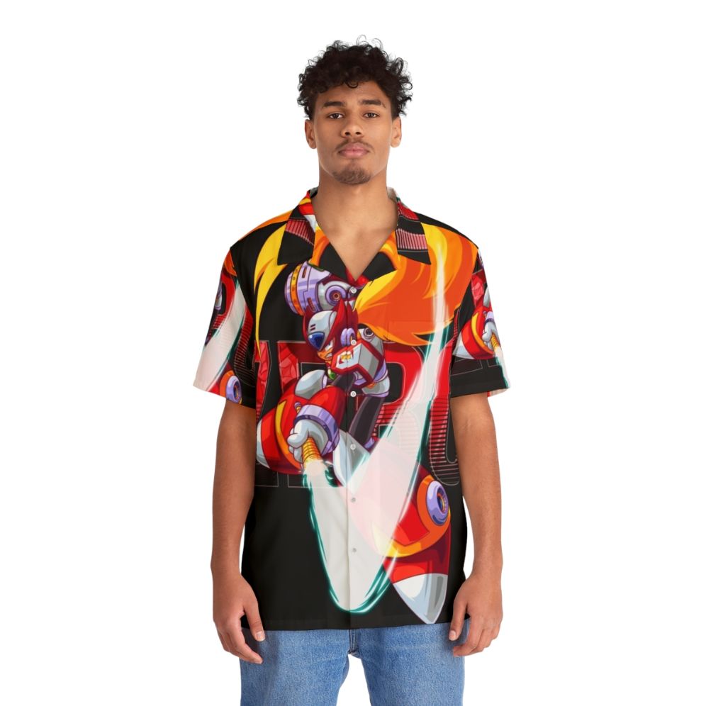 Mega Man Zero Hawaiian Shirt - People Front