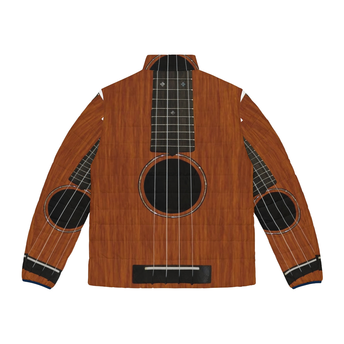 Ukulele Puffer Jacket - Cozy and Fashionable Outerwear for Music Lovers - Back