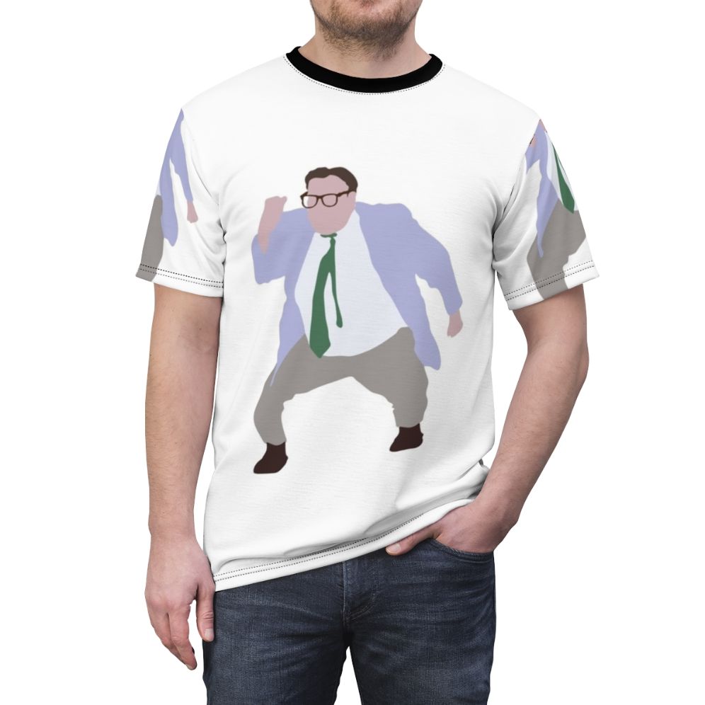 Matt Foley inspirational speaker t-shirt design featuring Chris Farley character - men front