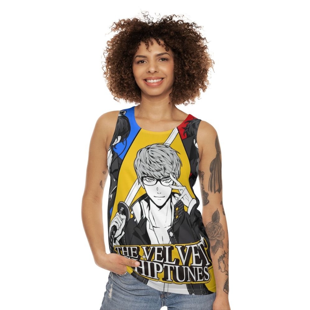 Vintage Velvet Chiptunes Unisex Tank Top - women