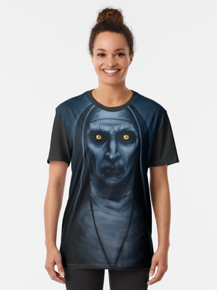 Valak Graphic Horror T-Shirt - The Conjuring Movie Fans - Women