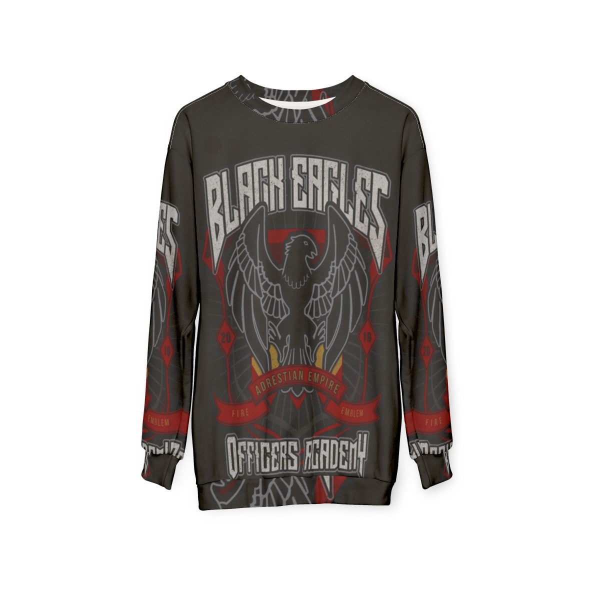 Black Eagles Crest Sweatshirt - hanging