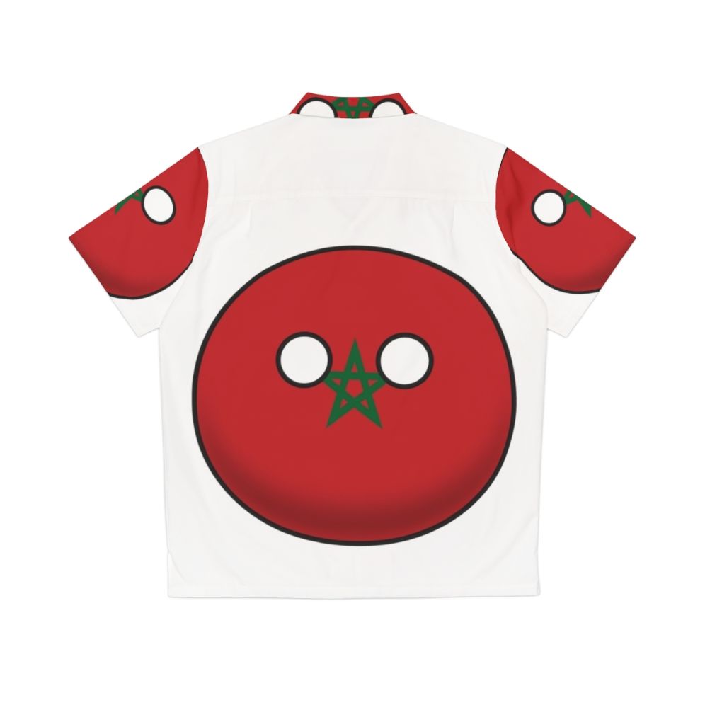 Moroccan Countryball Hawaiian Shirt - Back