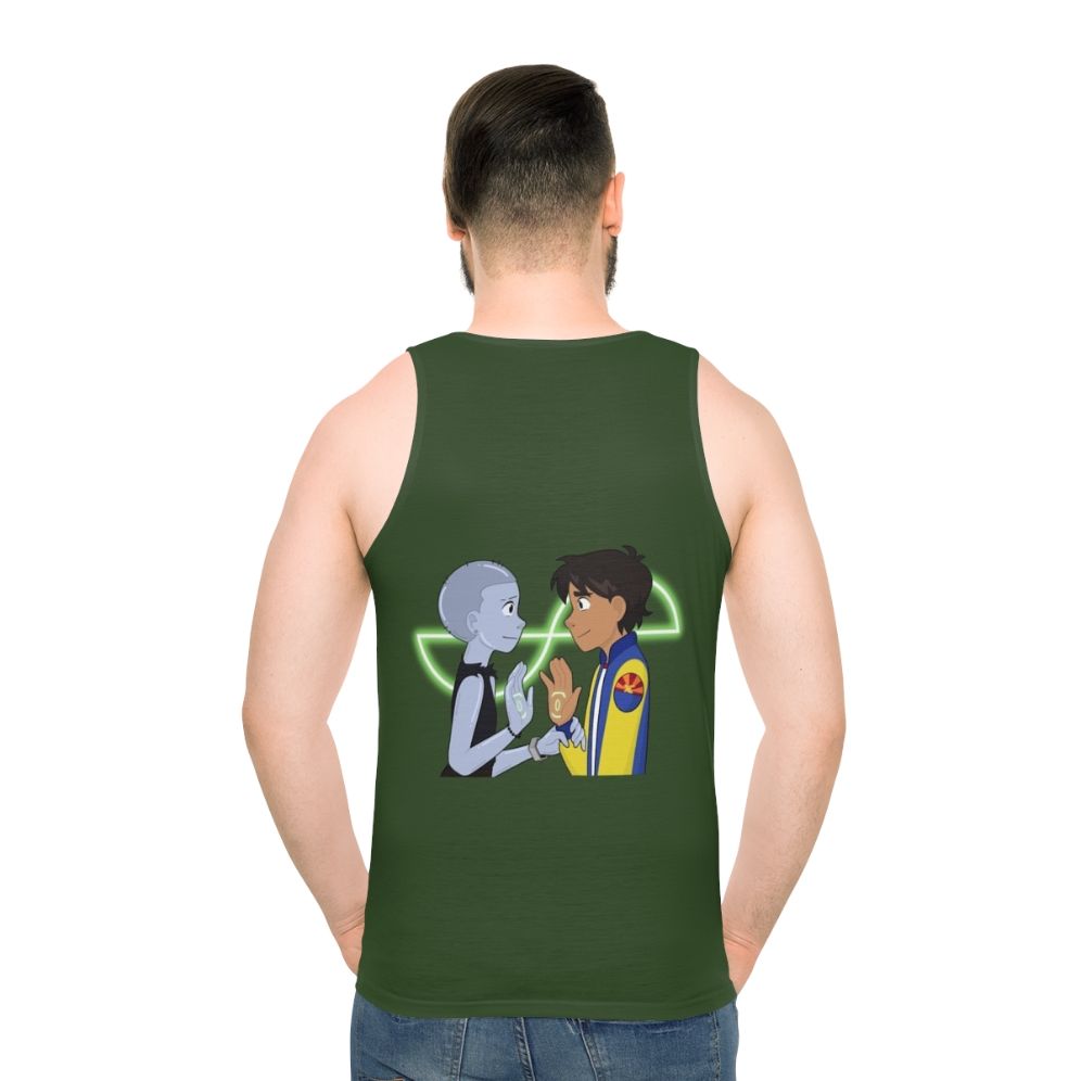 Infinity Train Unisex Cartoon Network Tank Top - men back