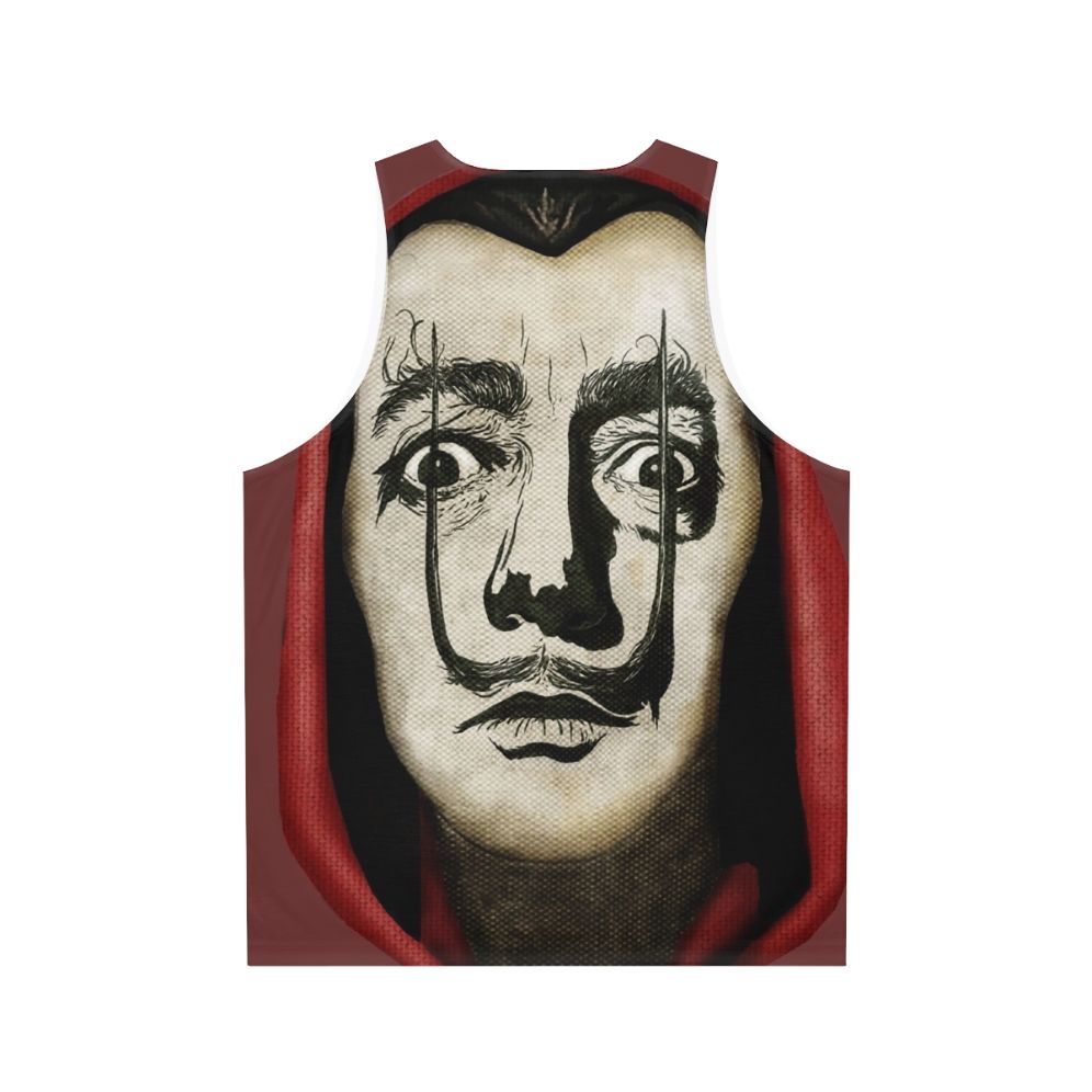 Dali from Money Heist Unisex Tank Top - Back