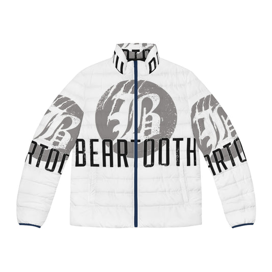 Beartooth logo puffer jacket with bear claw design