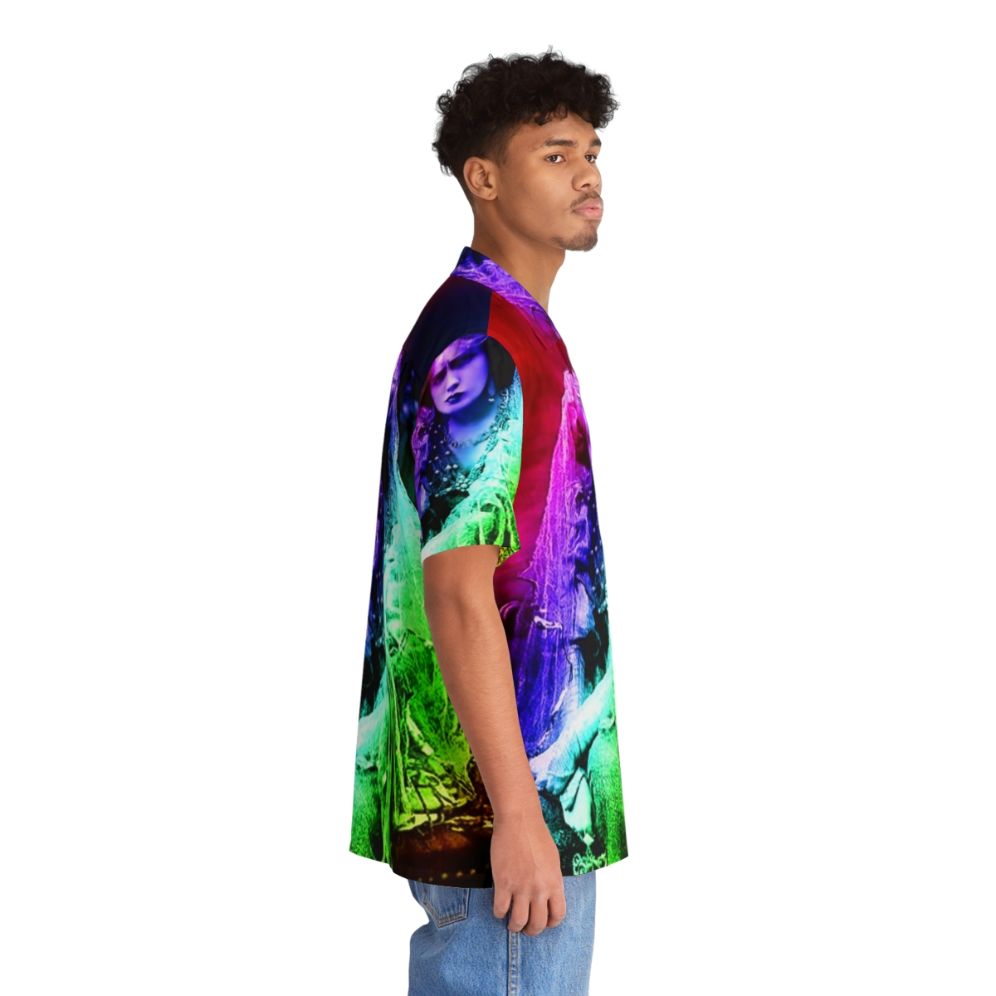 Haunting vampire-themed Hawaiian shirt with retro supernatural patterns - People Pight