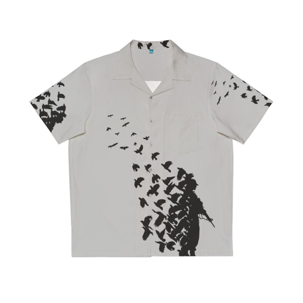 Banksy Birds Hawaiian Shirt with Colorful Tropical Print