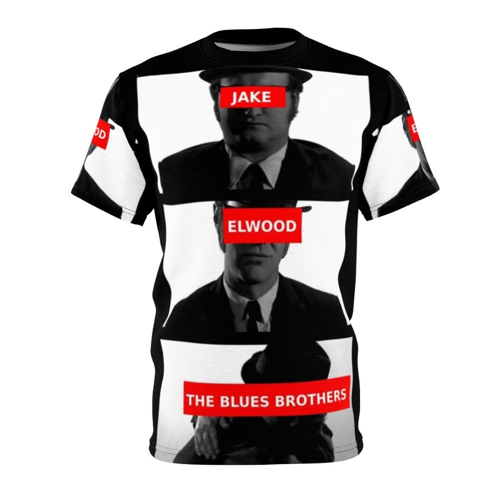 Graphic t-shirt featuring iconic imagery from the cult classic film The Blues Brothers