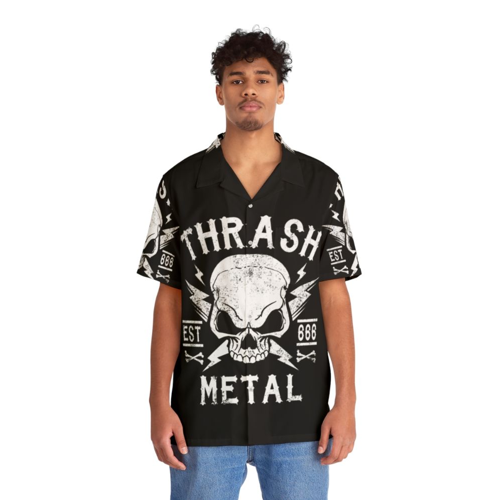 Thrash Metal Hawaiian Shirt for Metal Fans - People Front