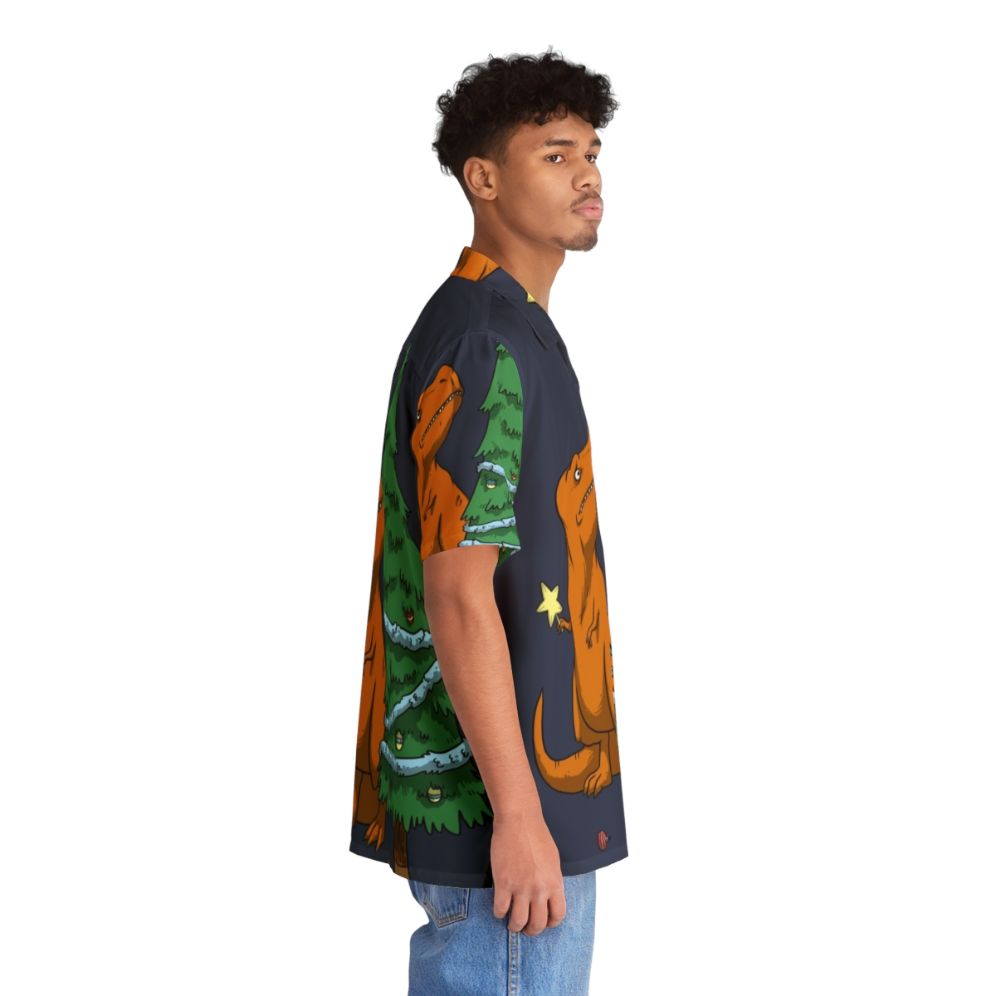 Funny Tyrannosaurus Rex Hawaiian Shirt for Kids - People Pight