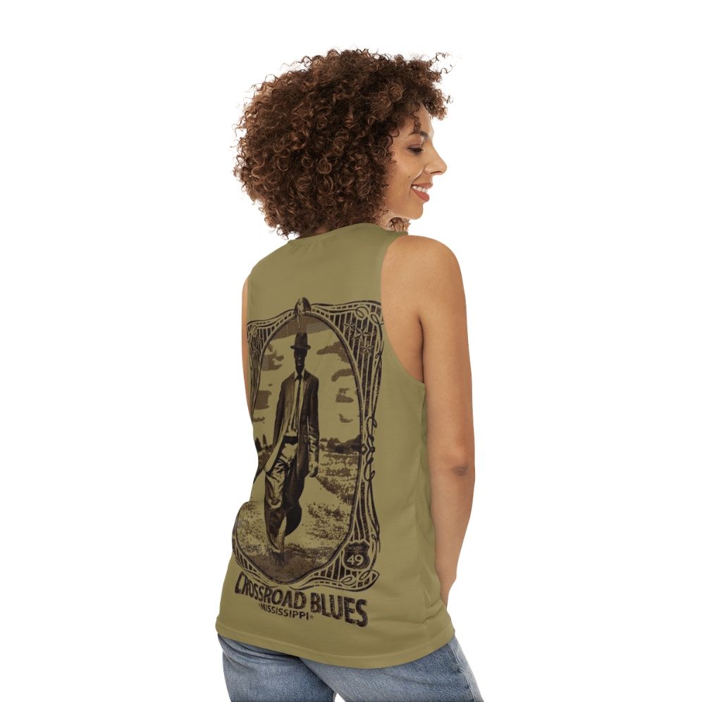 Crossroad Blues Unisex Tank Top - women back