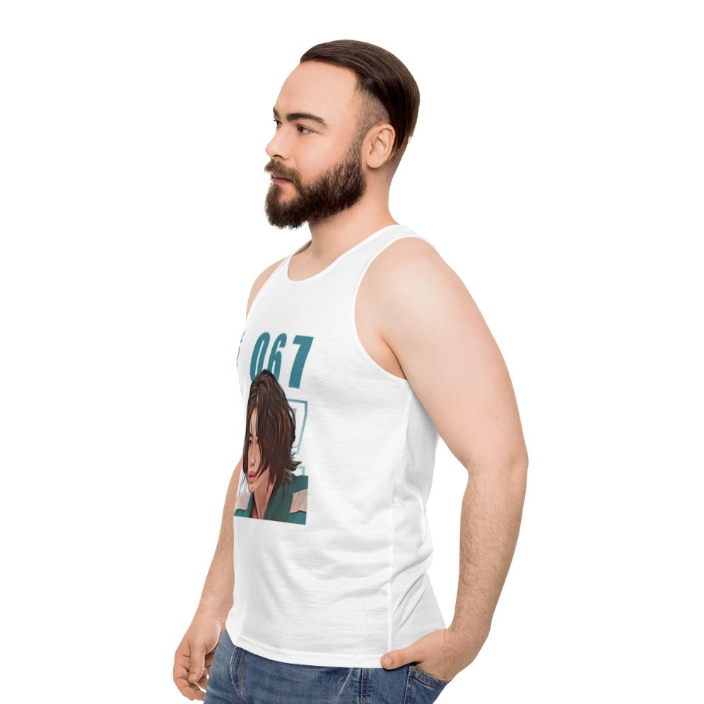 Squid Game Player 067 Sae Byeok Unisex Tank Top - men side