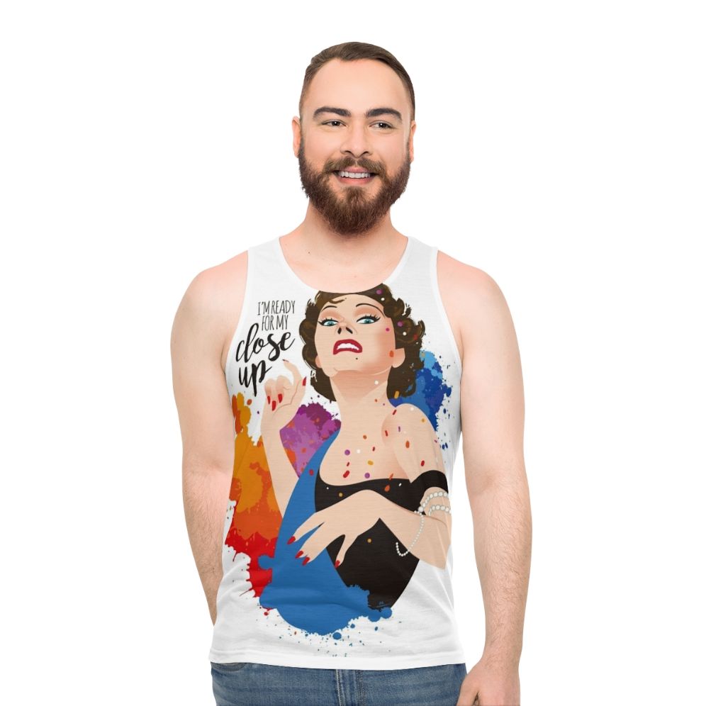 Unisex close up classic cinema tank top - men