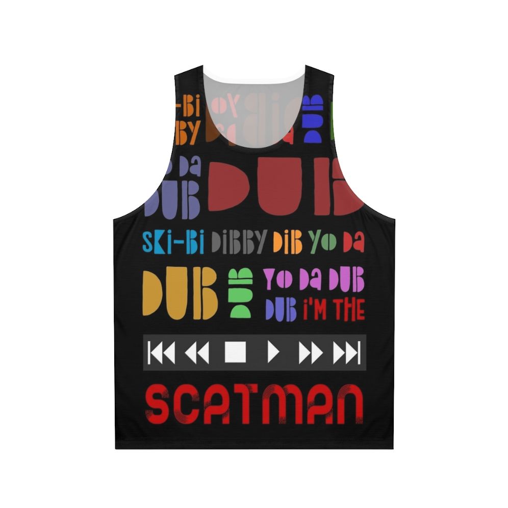 Scatman John inspired lyric unisex tank top