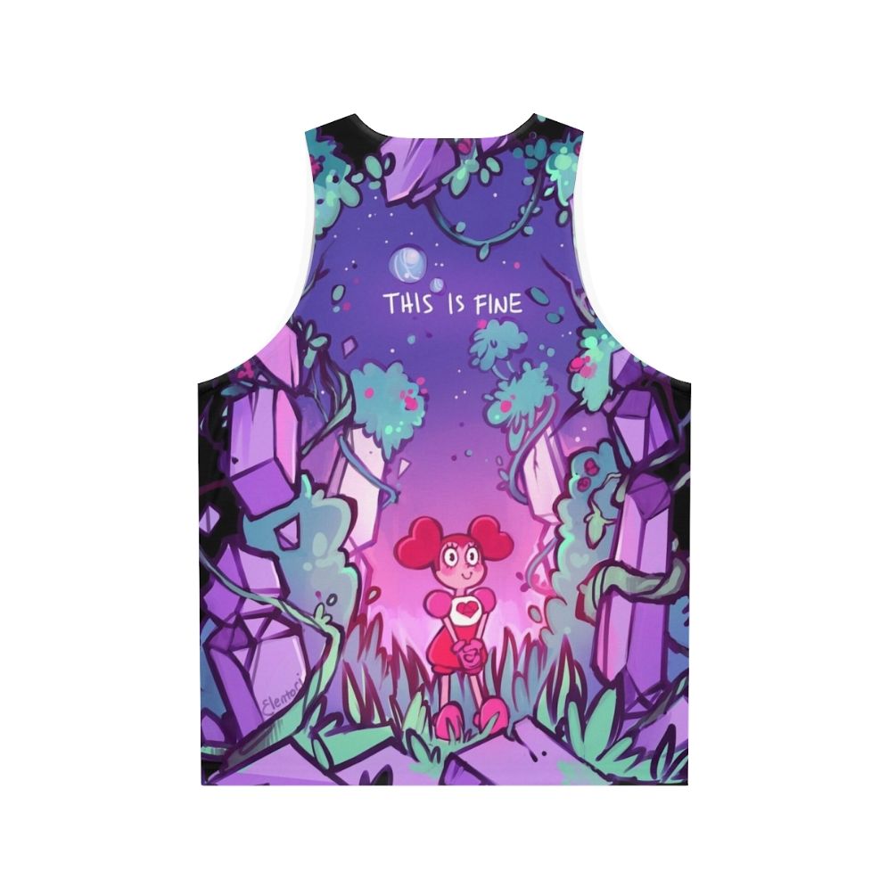 "This Is Fine" Unisex Steven Universe Tank Top - Back