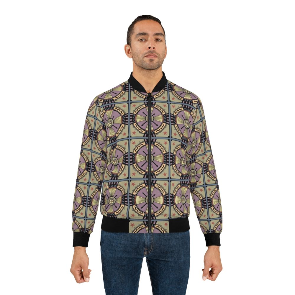 Heartifact Bomber Jacket featuring a visionary heart design - Lifestyle