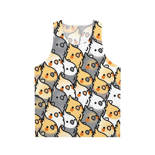 Cockatiel party unisex tank top