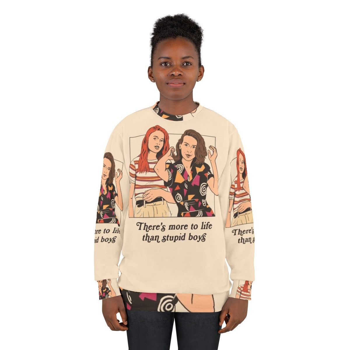 Retro feminist 'Stranger Things' inspired sweatshirt - women