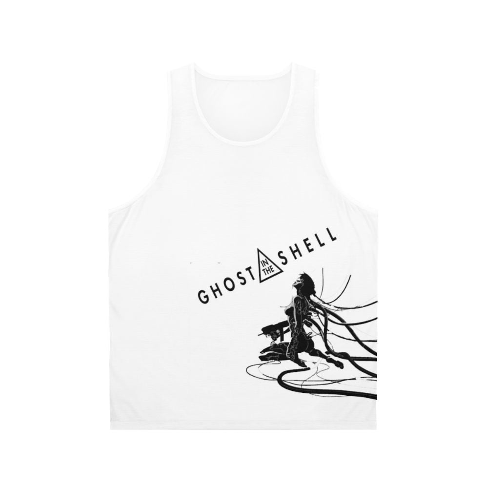 Motoko Kusanagi from Ghost in the Shell anime on a unisex tank top