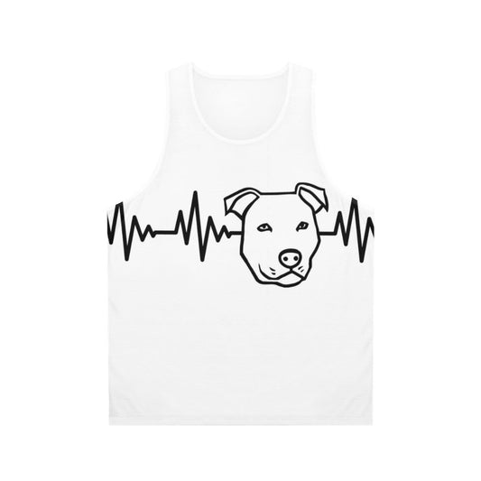 Pitbull Heartbeat Unisex Tank Top