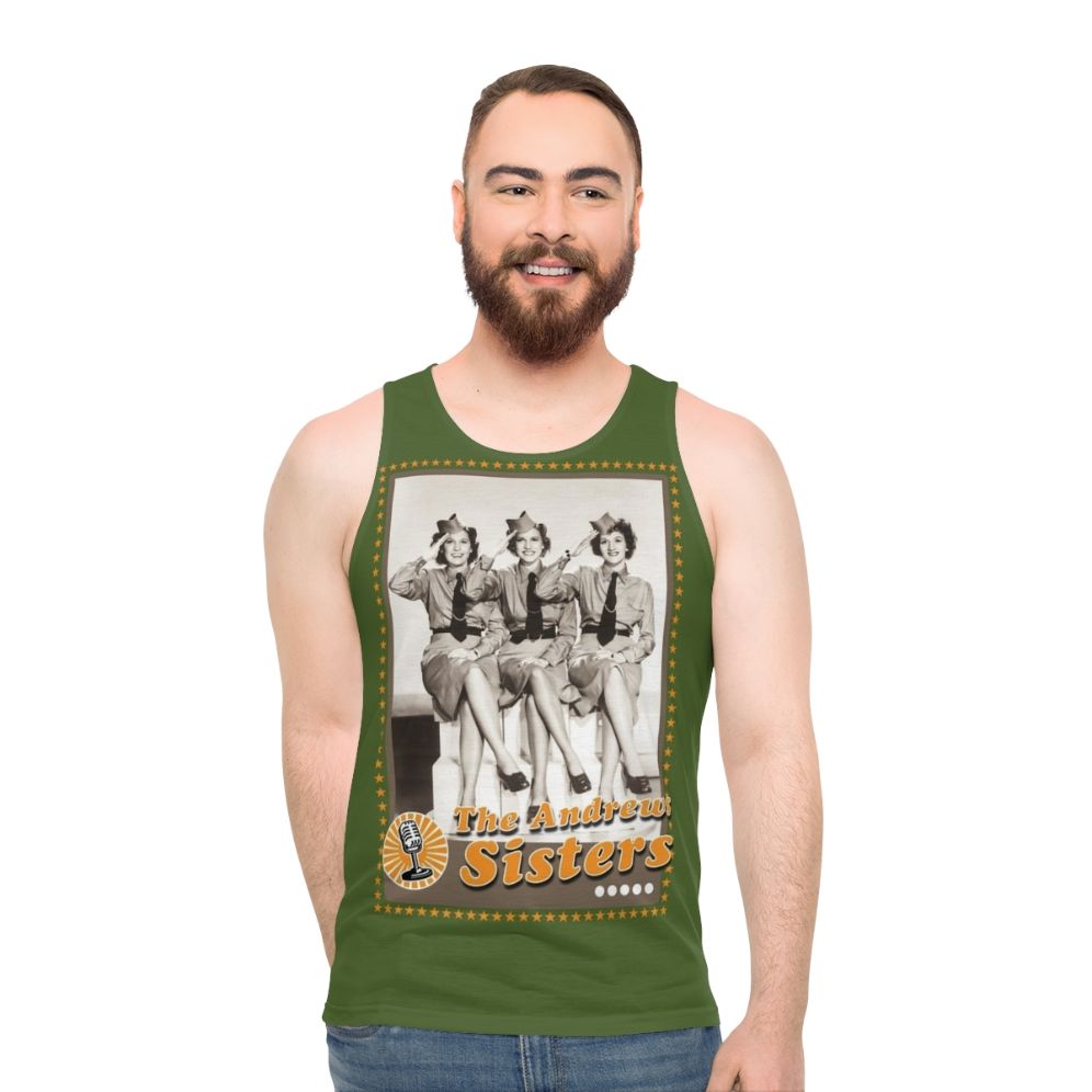 Vintage Andrews Sisters Unisex Tank Top - men