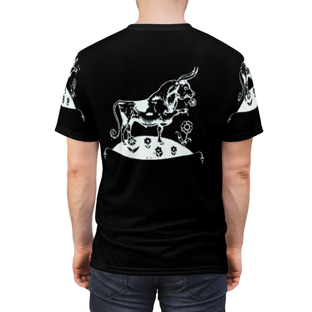 Ferdinand the Bull graphic t-shirt for alt music enthusiasts - men back