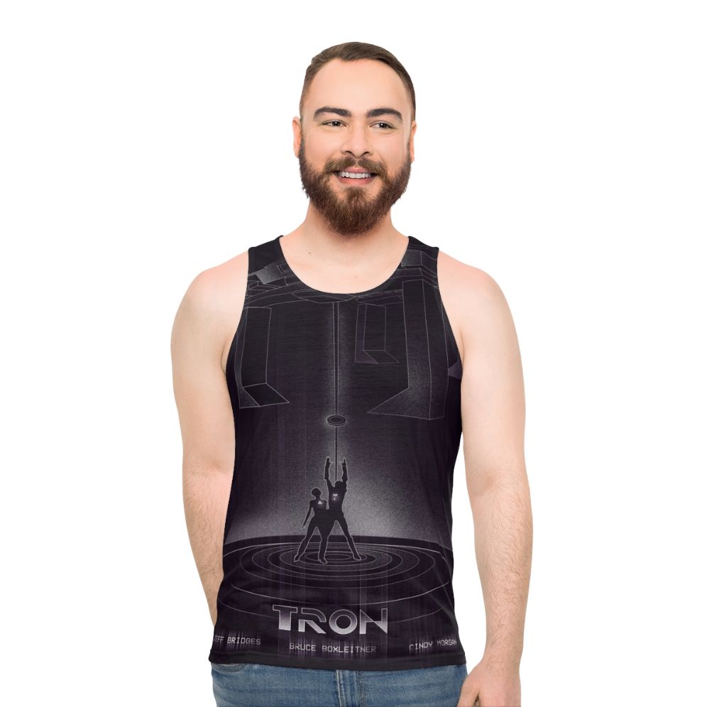 Tron Inspired Unisex Tank Top - men