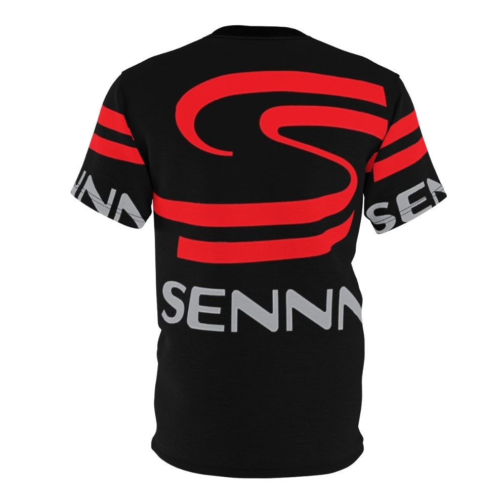 Ayrton Senna racing inspired t-shirt featuring the iconic Senna logo - Back