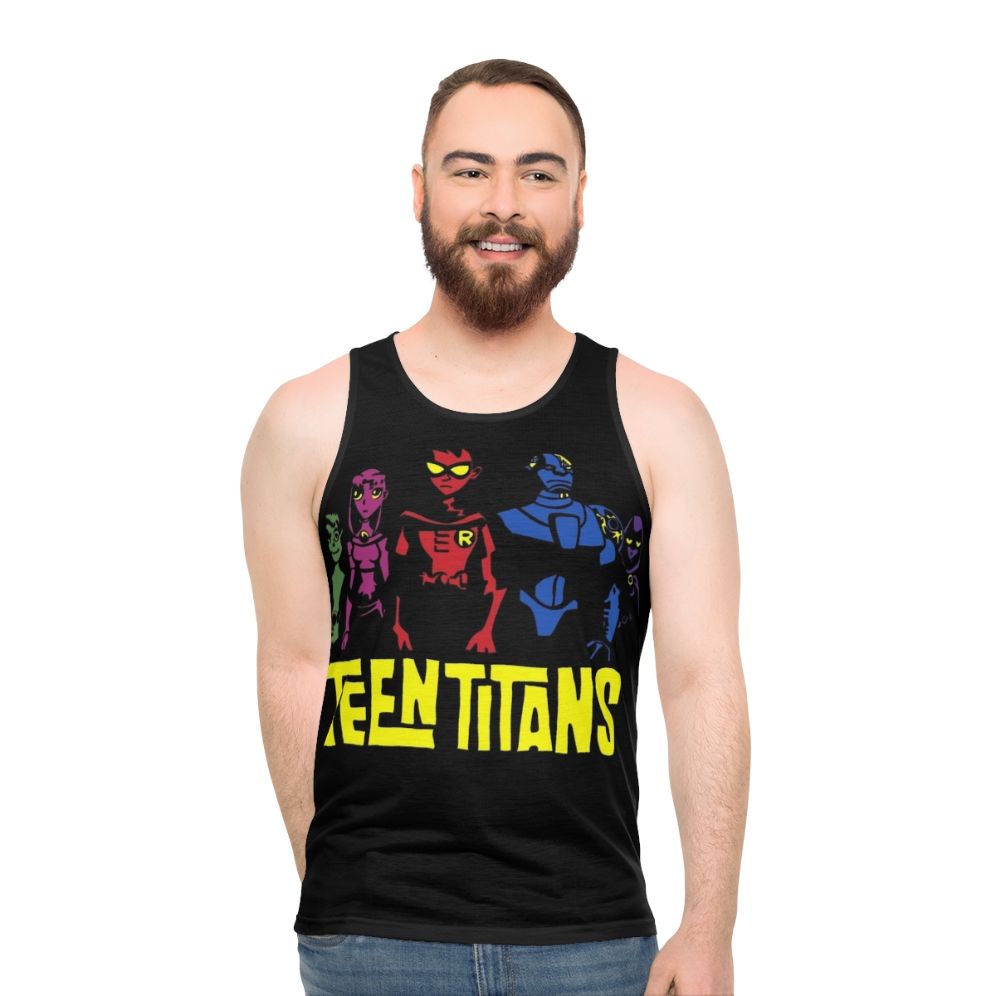 Teen Titans Unisex Silhouette Tank Top - men