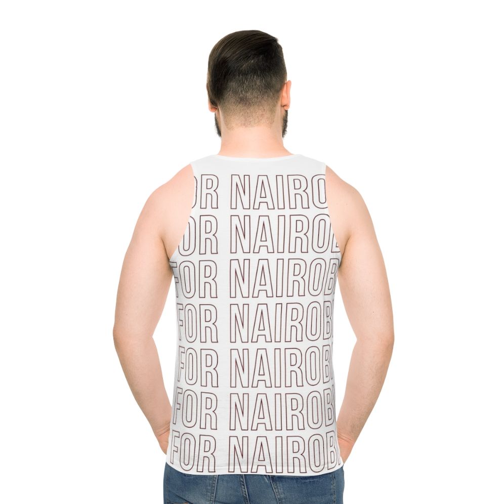 Nairobi Inspired Money Heist Unisex Tank Top - men back