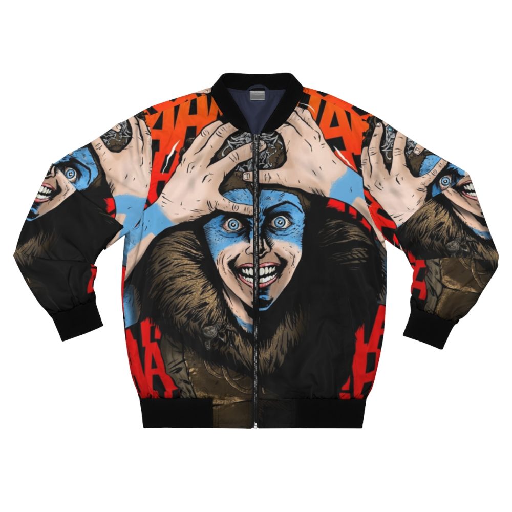 Viking-inspired bomber jacket with Hellblade Senua's Sacrifice design