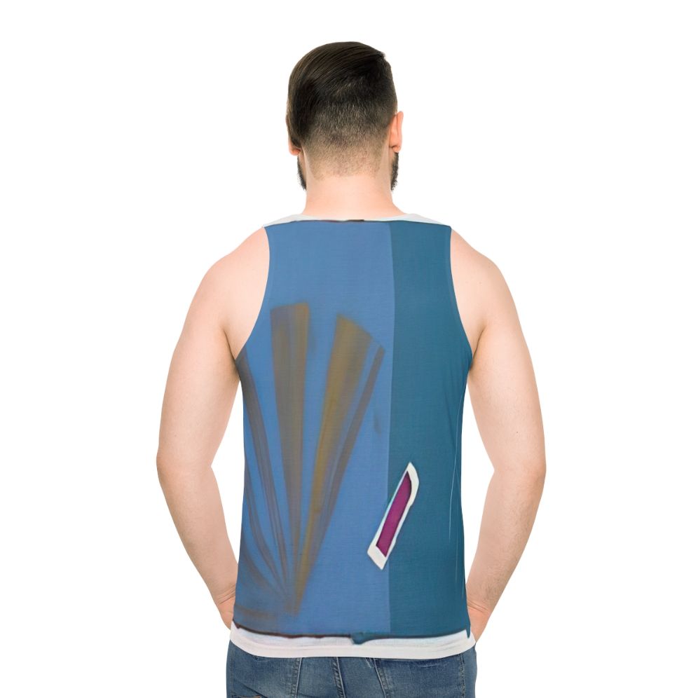 Sol Lewitt inspired conceptual art unisex tank top - men back