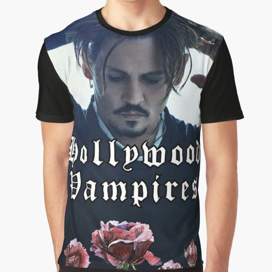 Hollywood Deep Vampires 2021 Tour Graphic T-Shirt featuring the band's logo and tour details