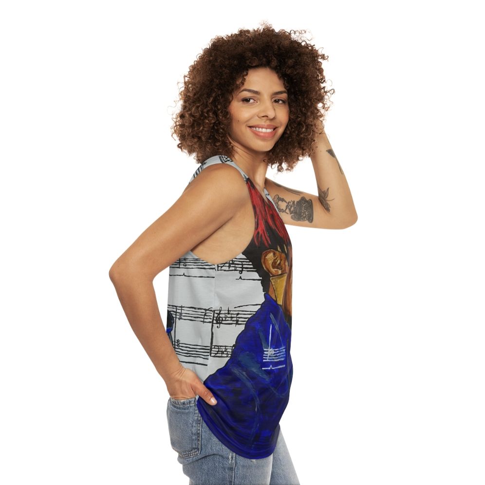 Rapsody Unisex Hip Hop Tank Top - women side