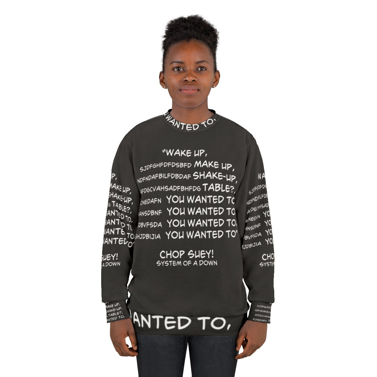 System Of A Down Chop Suey Lyrics Sweatshirt - women