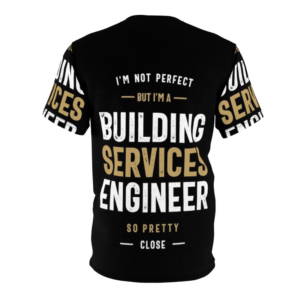 Building Services Engineer T-shirt featuring a design for engineering professionals - Back