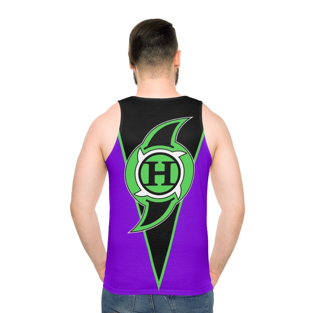 Retro Hurricane Unisex Tank Top - men back