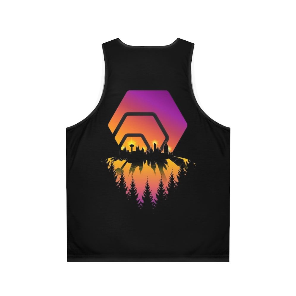 Hex Crypto Unisex Tank Top - Back