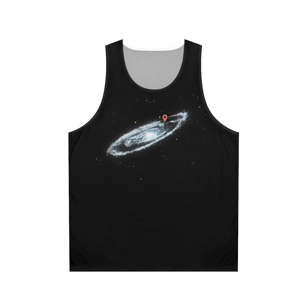 Unisex "You Are Here" Milky Way Galaxy Tank Top