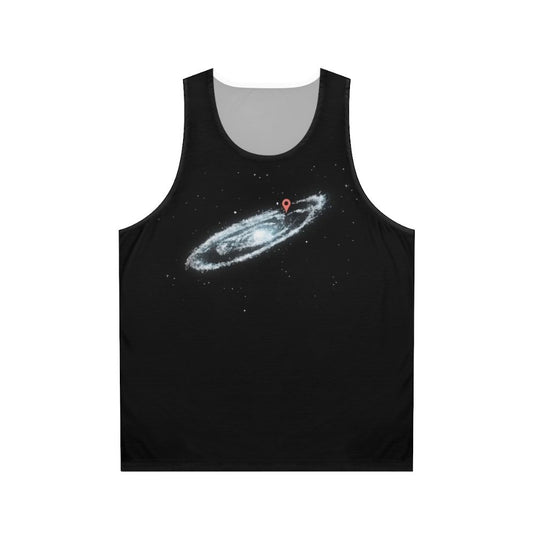 Unisex "You Are Here" Milky Way Galaxy Tank Top