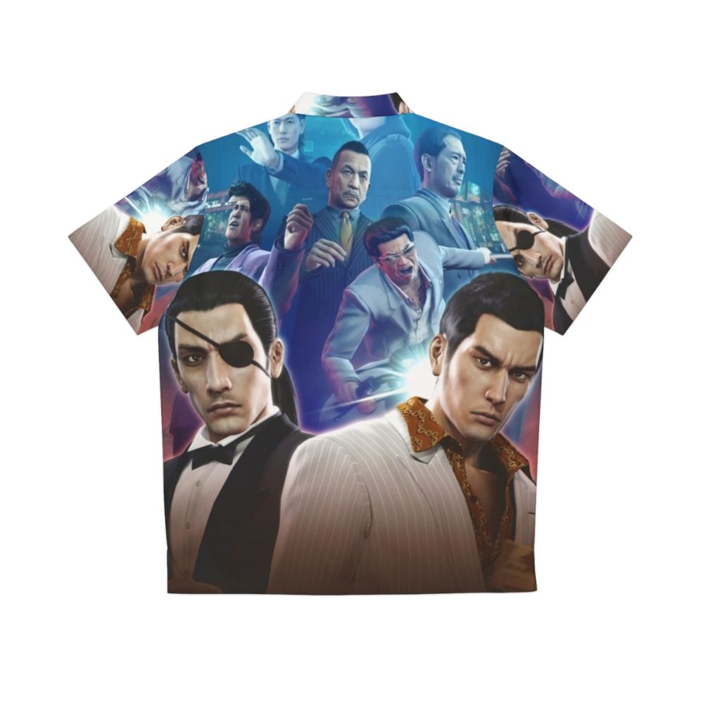 Yakuza 0 Hawaiian Shirt with Poster Design - Back