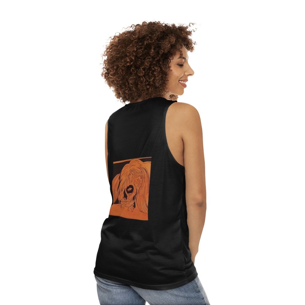 Ashnikko pumpkin spice unisex halloween tank top - women back