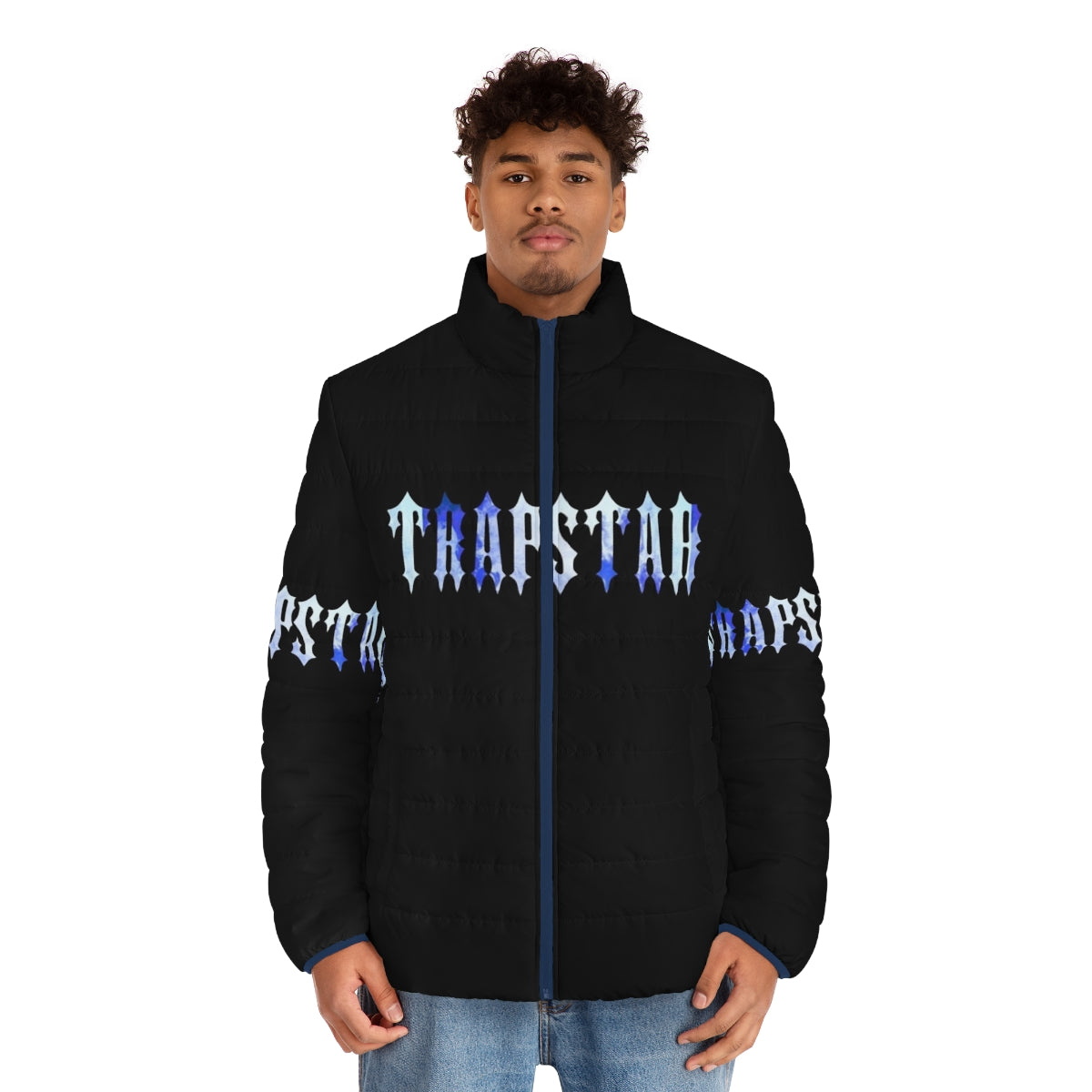 Trapstar London puffer jacket with iconic brand logo design - men front